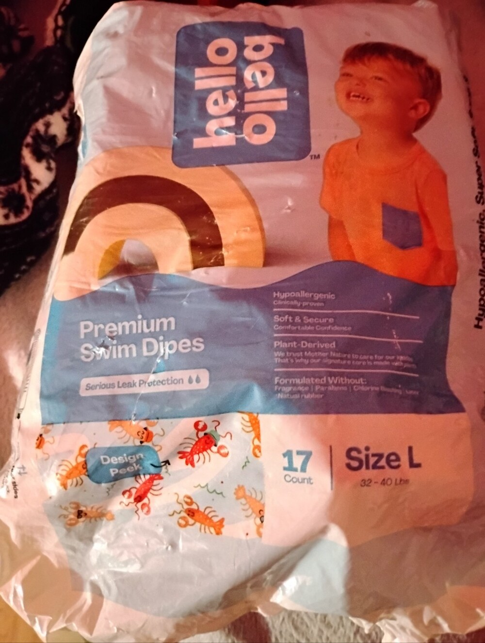 adidas Blue & Orange Swim Diaper Pack